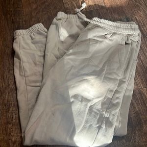 tan h&m sweatpants